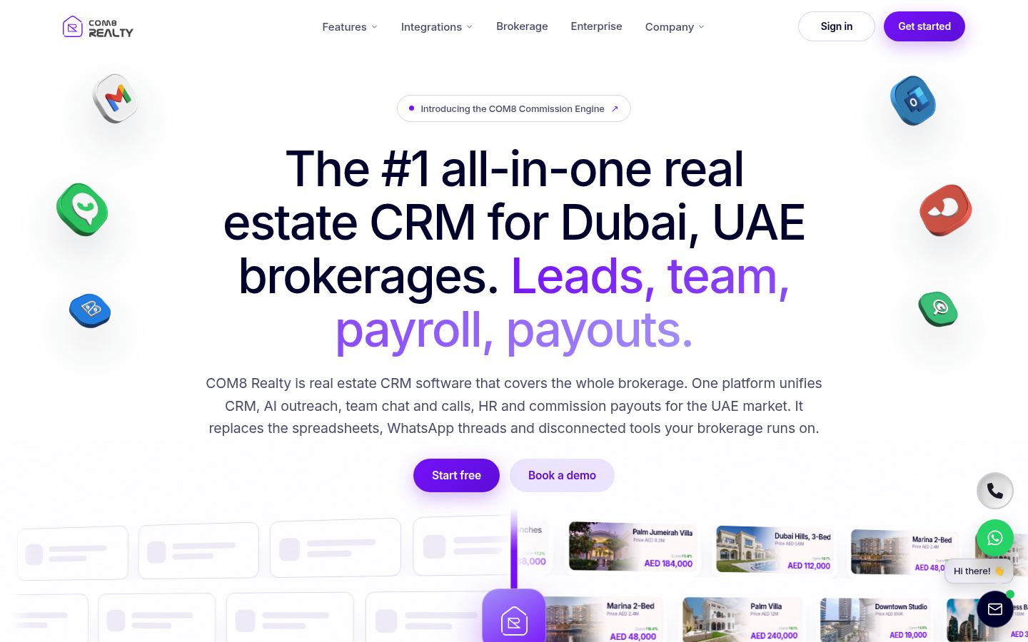 COM8 Realty · HOMEPAGE_SCREENSHOT