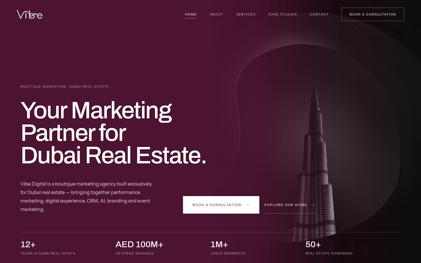 Vibe Digital &middot; HOMEPAGE_SCREENSHOT