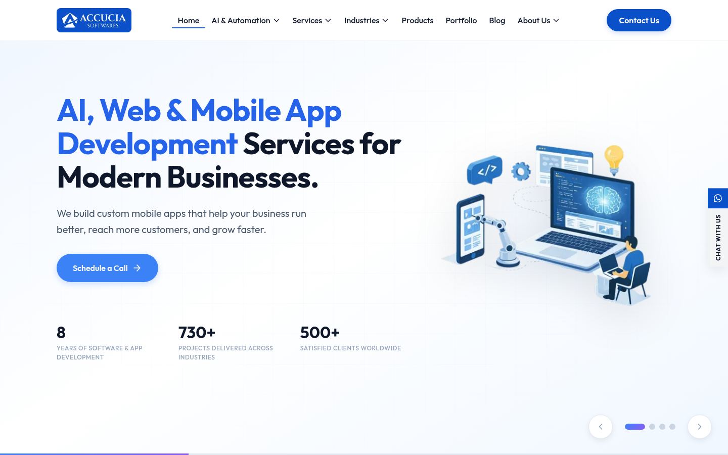 Accucia Softwares &middot; HOMEPAGE_SCREENSHOT