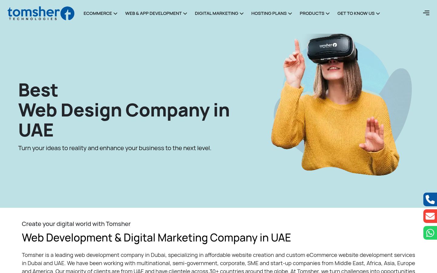 Tomsher &middot; HOMEPAGE_SCREENSHOT