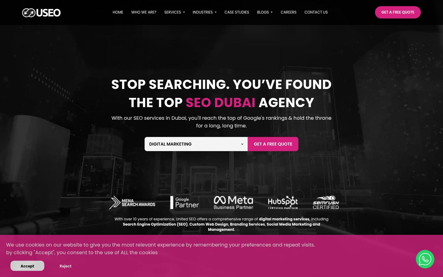 United SEO &middot; HOMEPAGE_SCREENSHOT