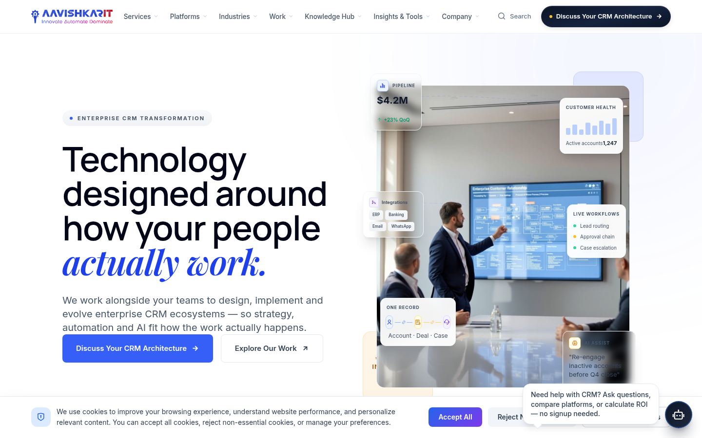 AavishkarIT &middot; HOMEPAGE_SCREENSHOT