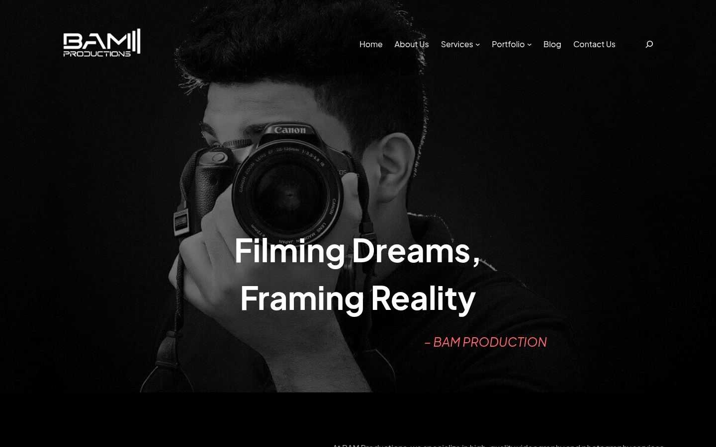 BAM Productions &middot; HOMEPAGE_SCREENSHOT