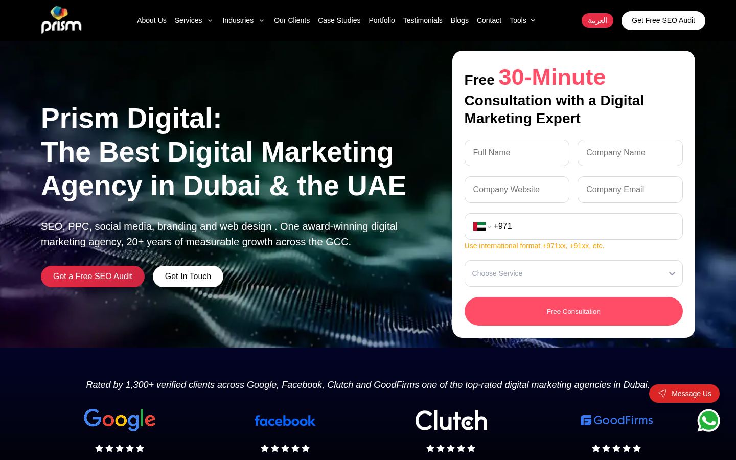 Prism Digital &middot; HOMEPAGE_SCREENSHOT