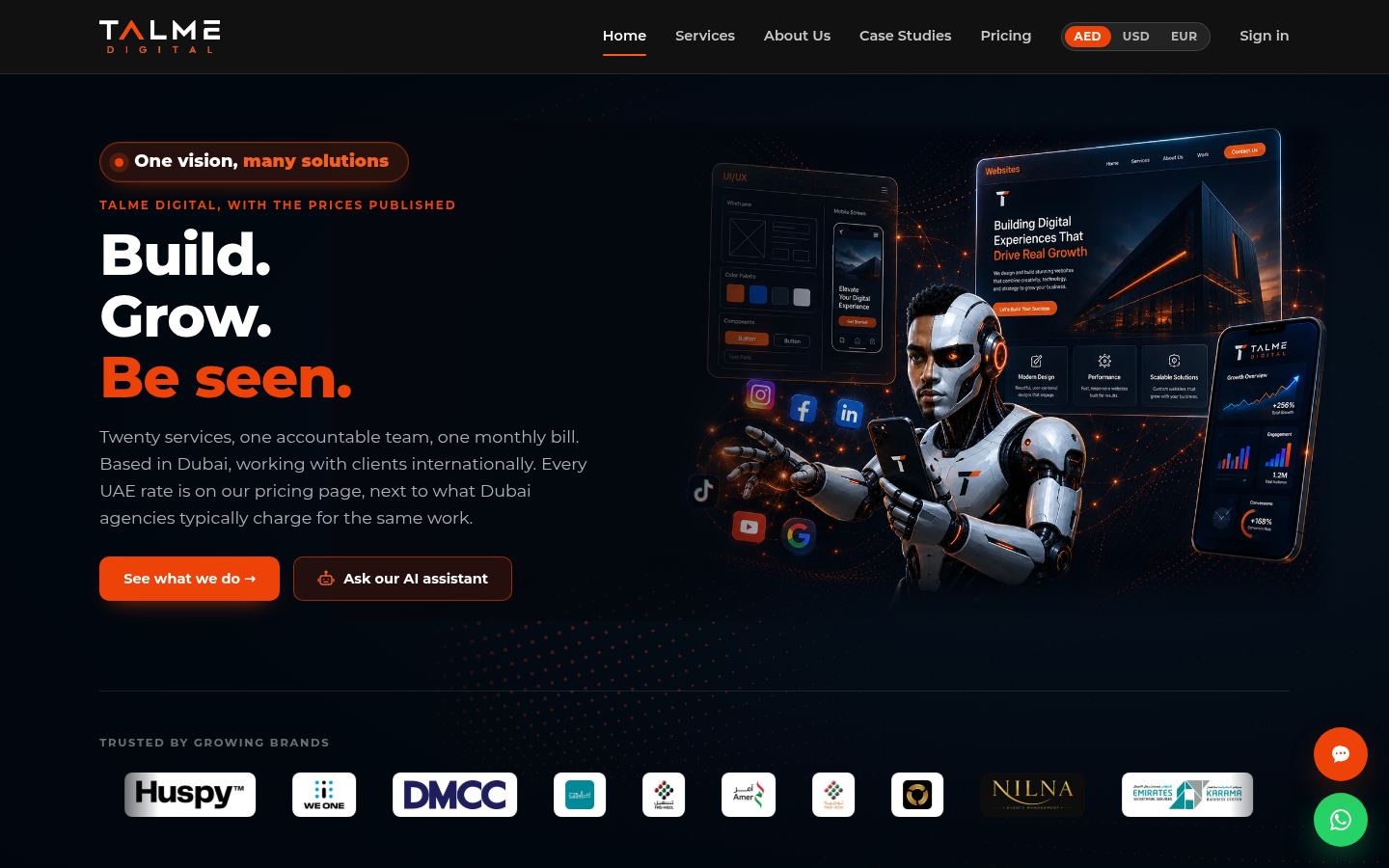 TALME Digital &middot; HOMEPAGE_SCREENSHOT