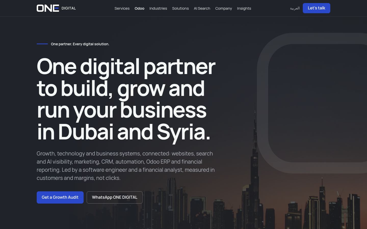 ONE DIGITAL &middot; HOMEPAGE_SCREENSHOT