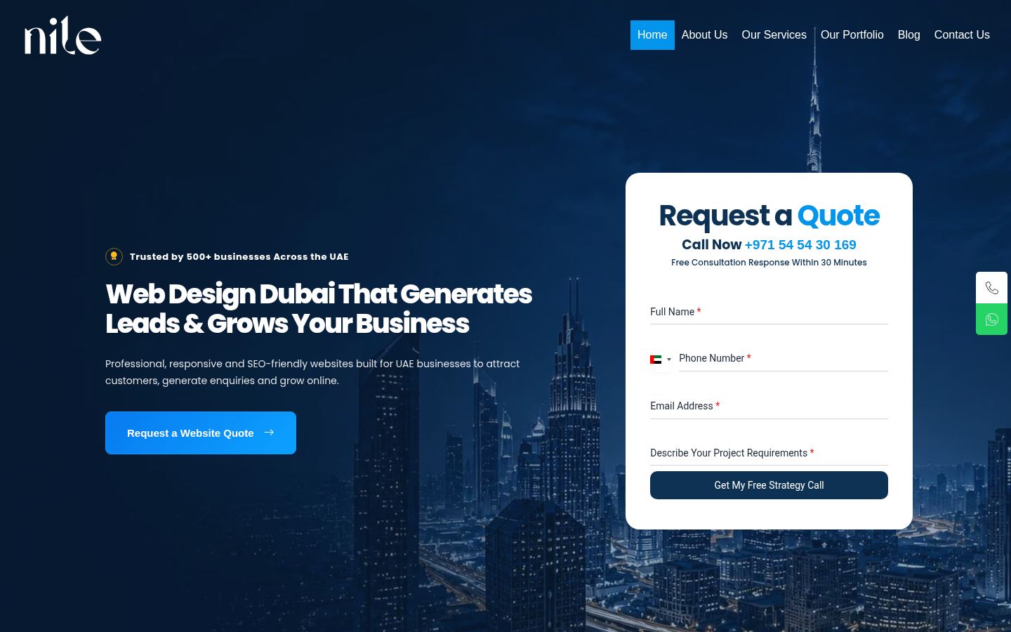 Nile &middot; HOMEPAGE_SCREENSHOT