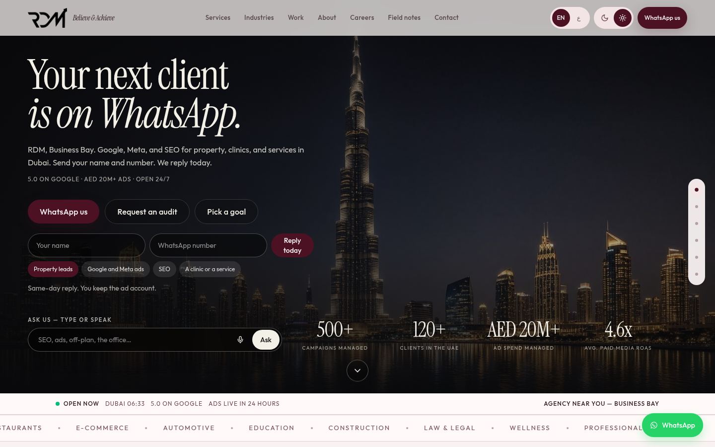 Raj Digital &middot; HOMEPAGE_SCREENSHOT