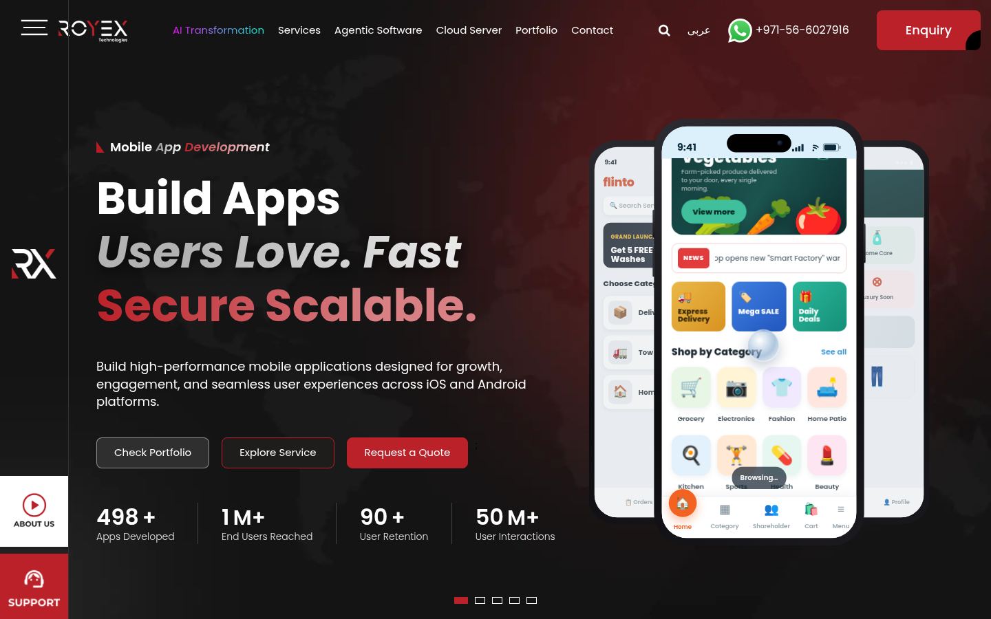 Royex Technologies &middot; HOMEPAGE_SCREENSHOT
