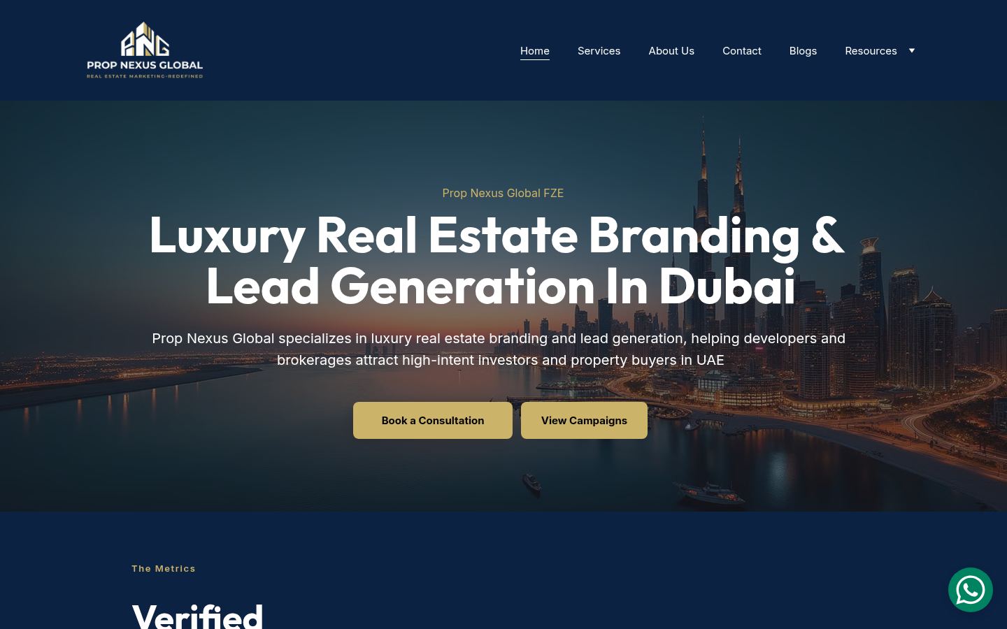 Prop Nexus Global FZE &middot; HOMEPAGE_SCREENSHOT