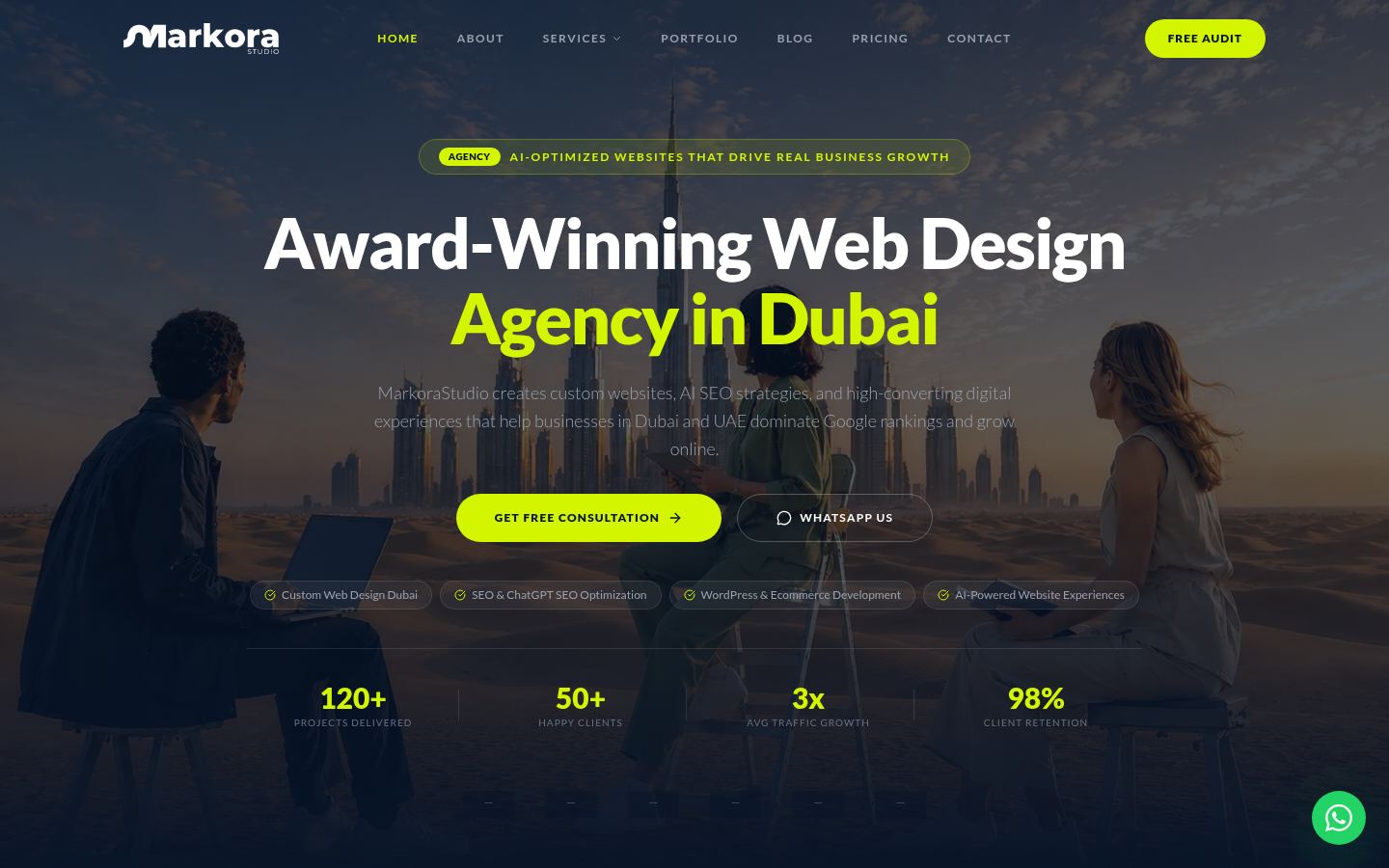 Markora Studio &middot; HOMEPAGE_SCREENSHOT